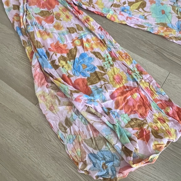 BILLABONG Floral wide leg beach pants  Size Medium - Picture 9 of 13